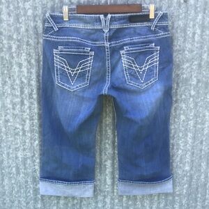 Vigoss Cuffed Denim Capris